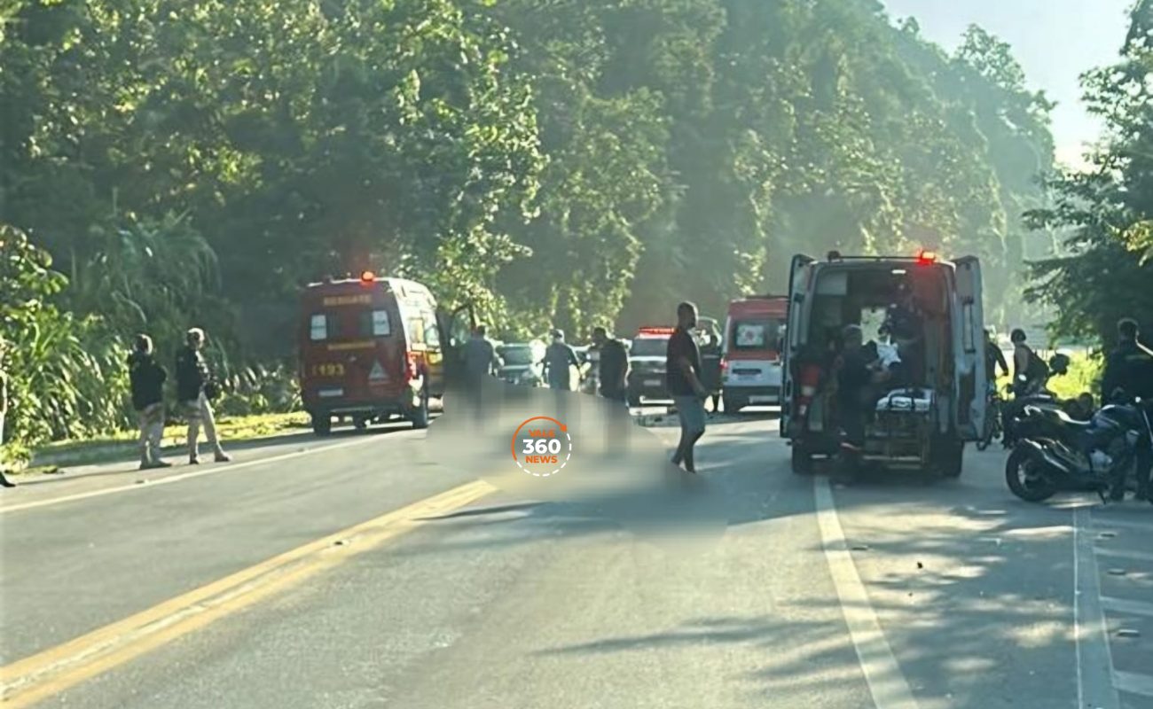 Idosa ciclista é atingida por motociclista na Rio Santos em Ubatuba